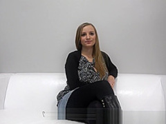 Czech teen getting her milk jugs creamed