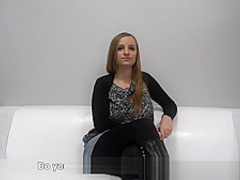 Czech teen getting her milk jugs creamed