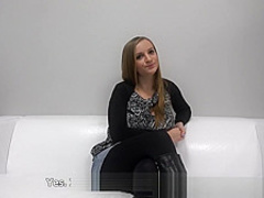 Czech teen getting her milk jugs creamed