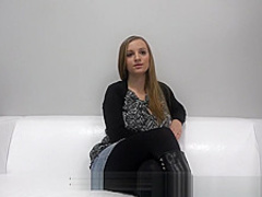 Czech teen getting her milk jugs creamed