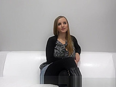 Czech teen getting her milk jugs creamed