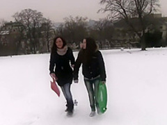 Tess and Anita pleasure their orgasmic pussies