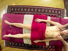Foolish teen cum masseur