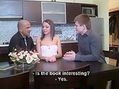 Brown haired honey didnt think she could make so much fucking