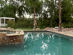 Tiny student outside taking creampies inside her vag