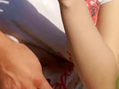 Busty teen goddess gets fucked outdoors by a fake police guy