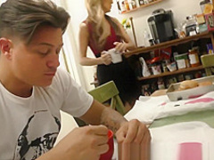 Hot Young Step-mom Bangs Step-son!