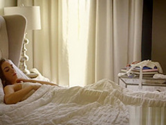 Naughty babe shared by two strong black men