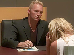 Ravishing blonde has her bald pussy nailed