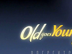 Old Goes Young - Steamy sex in the kitchen between young babe