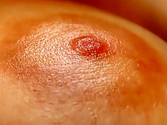 Bianca plays with her delicious pussy and big tits