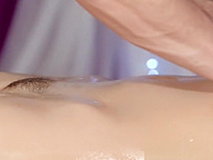 Massage Rooms Sensual orgasm and creampie for young Spanish hottie