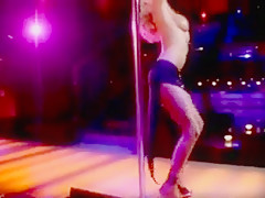 Girl stripping in the club