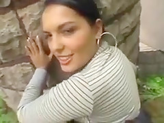 Amateur - Huge Naturals Babe Outdoor Fuck  CIM Swallow POV