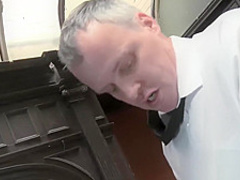 Hot bombshell in stockings rides a dick