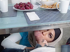 Big Tits Arab Pornstars Mia Khalifa and Julianna Vega Fuck Big Dick White D