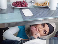 Big Tits Arab Pornstars Mia Khalifa and Julianna Vega Fuck Big Dick White D