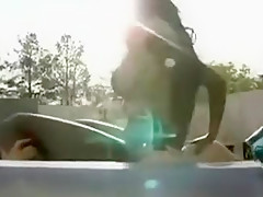 Pretty Ebony Pays with Anal Sex White Man Help