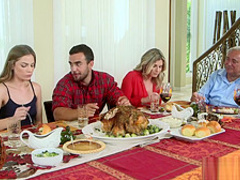Moms Bang Teen - Naughty Family Thanksgiving