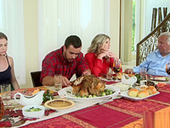 Moms Bang Teen - Naughty Family Thanksgiving