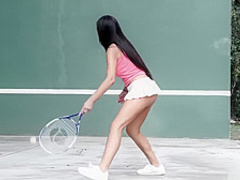 She is better at penis than tennis