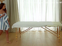 Massage results in lesbian sex session