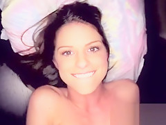 Big tits beauty  loves your creampie inside her warm pussy