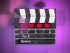 Blindfolded brunette shared by couple