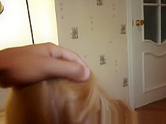 Blonde strips nude to show off her wonderful body