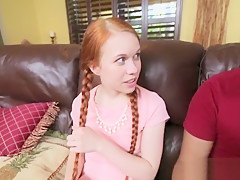 Little redhead facial