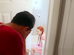 Little redhead facial