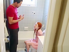 Little redhead facial