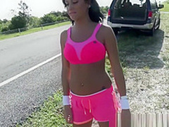 American teen looking for a ride ends up getting fucked