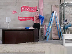 Cute girl massaged before a doggystyle plowing