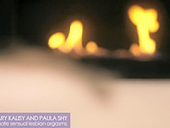 Massage Rooms Russian model has her tight hole fucked by Asian lesbian