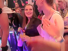 Party girls display their amazing skills