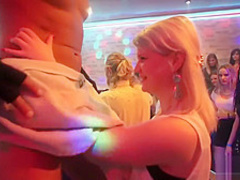 Party girls display their amazing skills