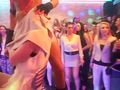 Party girls display their amazing skills