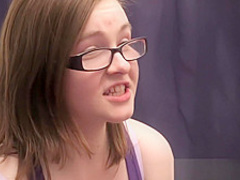 Gamer girl has a good time with her natural pussy