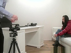 Fake Agent Naughty Office blowjob for lucky agent before fucking model
