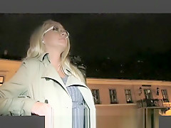 PublicAgent Hot blonde MILF gets fucked for cash in a car
