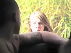 HelplessTeens.com Lizzie Bell lost and endures outdoor sex and bondage