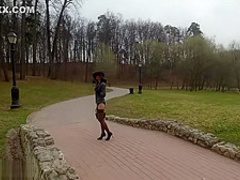 Jeny Smith flashing in public