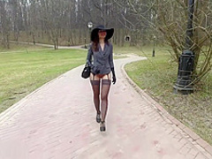 Jeny Smith flashing in public