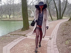 Jeny Smith flashing in public