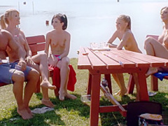 Lucky guy having a good time at the lake pt 2