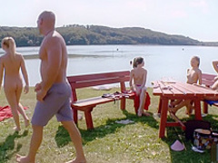 Lucky guy having a good time at the lake pt 2