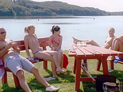 Lucky guy having a good time at the lake pt 2