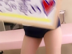 Sexy Asian looks good masturbating in her tiny bikini