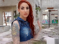 Redhead girlfriend in POV pleasing her lovers cock